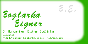 boglarka eigner business card