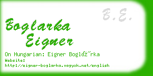 boglarka eigner business card